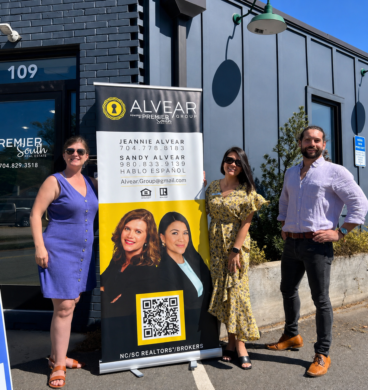 Premier South Realty office exterior — Alvear Group